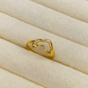 ANEL EM OURO ORGANICO - Nº 16 - AN062627