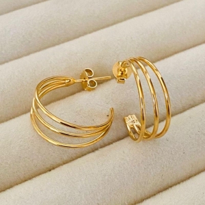 ARGOLA MEDIAS EM OURO - AM112513