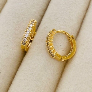 ARGOLA PEQUENA EM OURO - AP122522