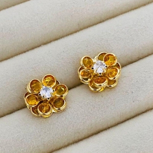 BRINCO PEQUENO EM OURO - LARANJA - BP122586