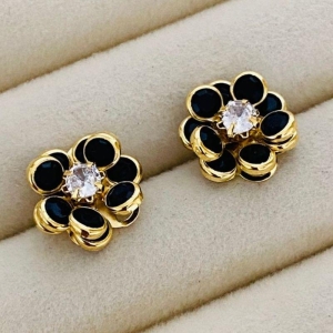 BRINCO PEQUENO EM OURO - PRETO - BP122586