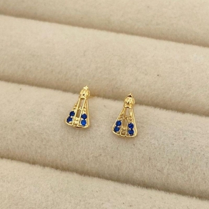 BRINCO PEQUENO NSA AZUL EM OURO - BP032601