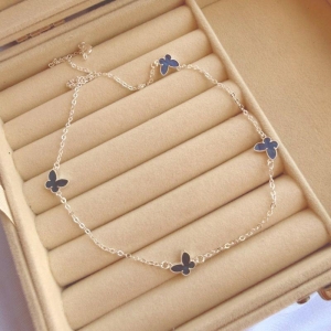 COLAR EM PRATA - AZUL - CL072616