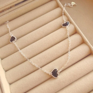 COLAR EM PRATA - PRETO - CL072612