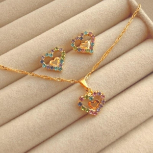 CONJUNTO G EM OURO - COLOR - CJ072636