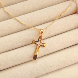 CORRENTE MAS C/ PING EM OURO - CP072603