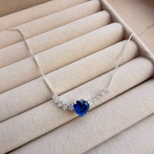 GARGANTILHA EM PRATA - AZUL- GG072624