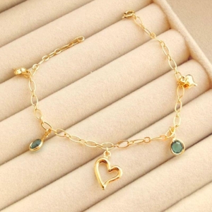 PULSEIRA FEM EM OURO - AZUL - PF072603