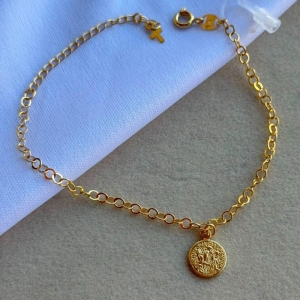 PULSEIRA FEM SEMIJOIA EM OURO - PF577023