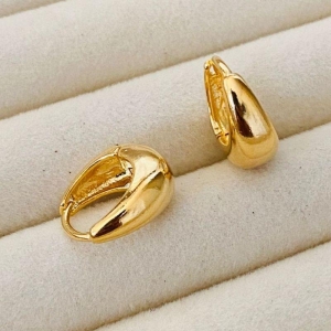 ARGOLA MEDIAS EM OURO - AM112514