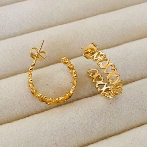 ARGOLA MEDIAS EM OURO - AM112517