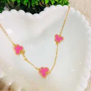 COLAR BORBOLETAS ROSA - CL092509