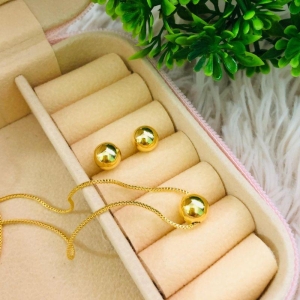 CONJUNTO BOLA EM OURO - CJ042601