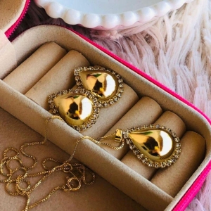CONJUNTO GOTA EM OURO - CJ102531