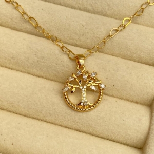 CORRENTE C/ PINGENTE EM OURO - GG062637