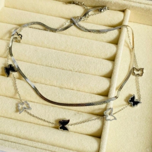 CORRENTE FEMI EM AÇO DUPLA - PRETO - GG032606