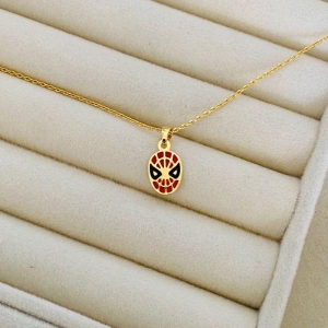 CORRENTE INF HOMEM ARANHA EM OURO - CO112513