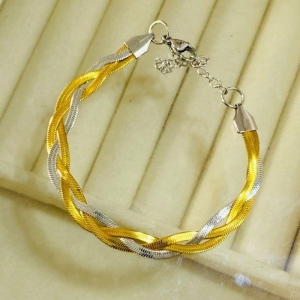 PULSEIRA FEM EM AÇO DOURADO - PF032604