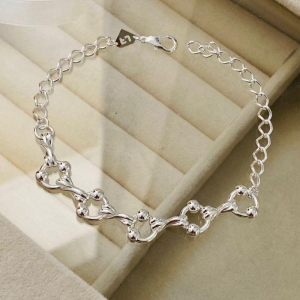 PULSEIRA FEMININA EM PRATA - PF022605