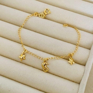 PULSEIRA INFANTIL EM OURO - PT112506