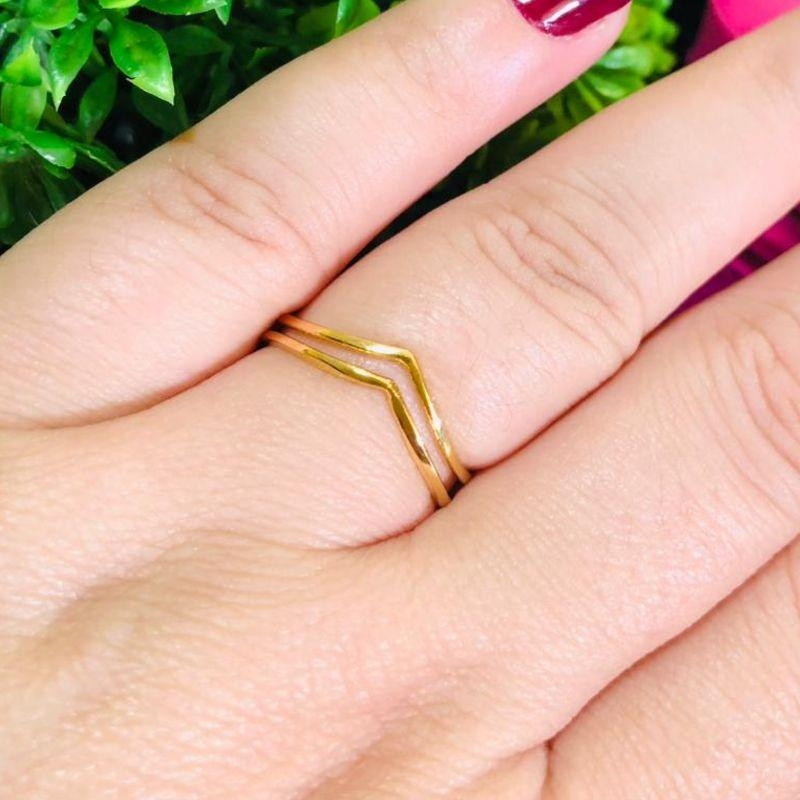 ANEL EM OURO - 18 - AN102502