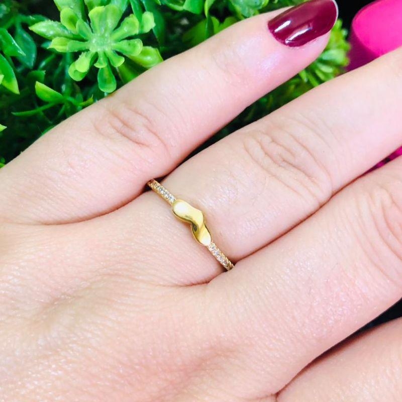 ANEL EM OURO - 18 - AN102515