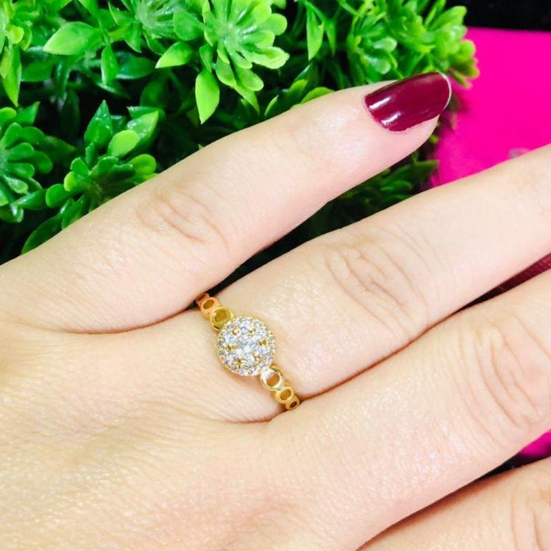 ANEL EM OURO - 18 - AN102521