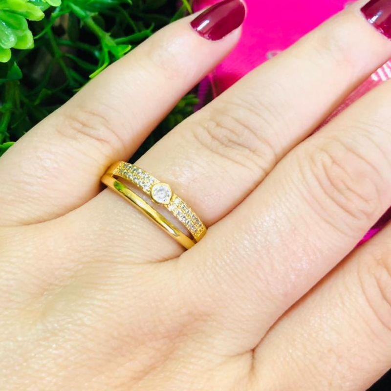 ANEL EM OURO - 24 - AN102518
