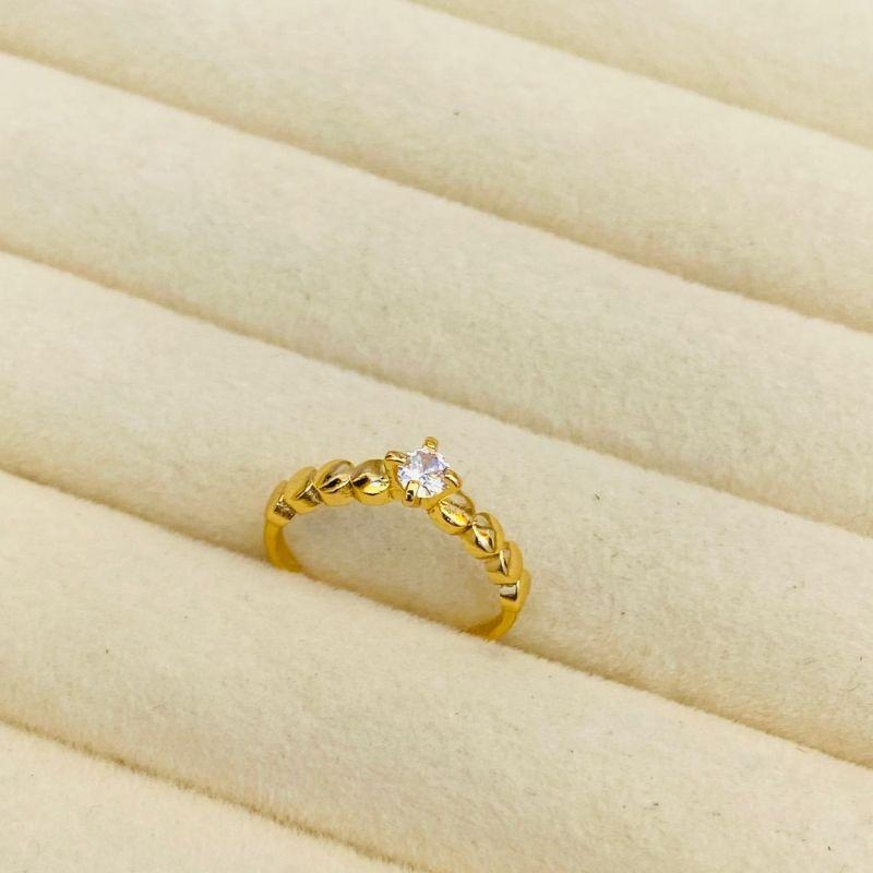 ANEL EM OURO - Nº 18 - AN062643
