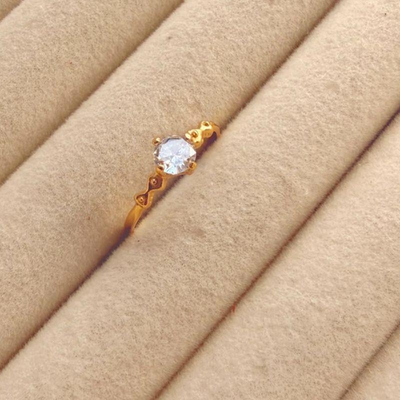 ANEL EM OURO - Nº 22 - AN072607