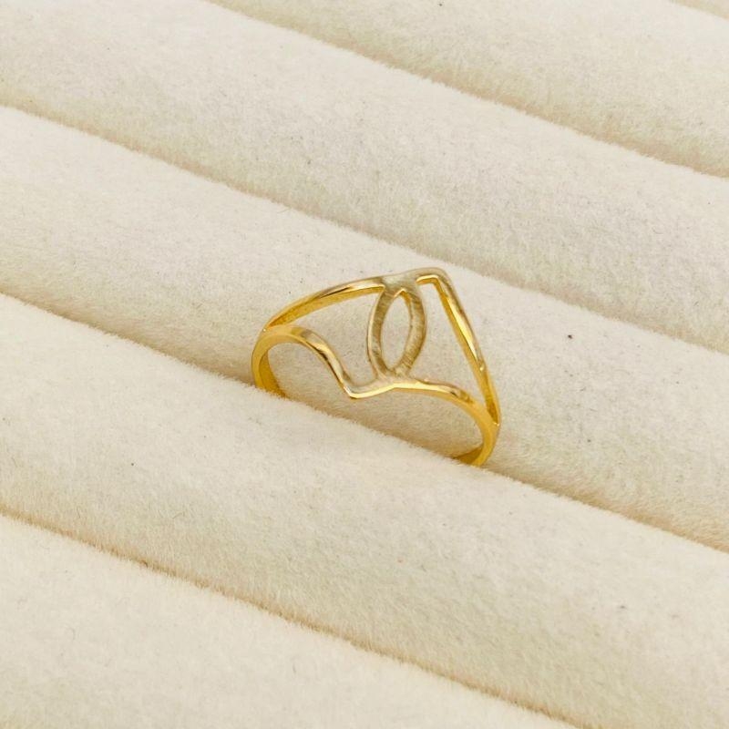 ANEL EM OURO - Nº 24 - AN062625