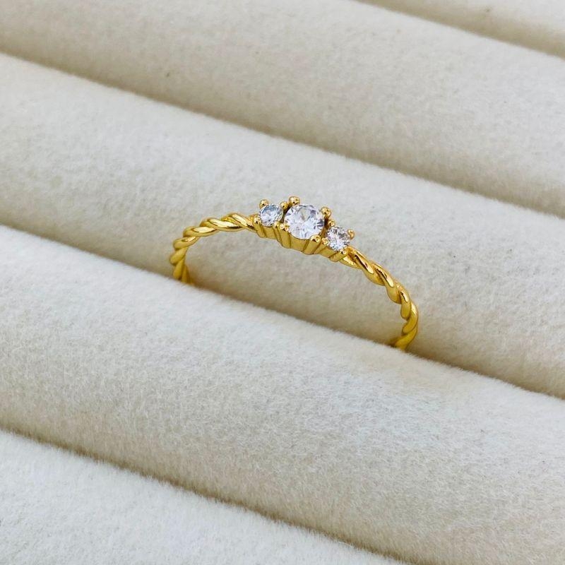 ANEL EM OURO - Nº 24 - AN112539
