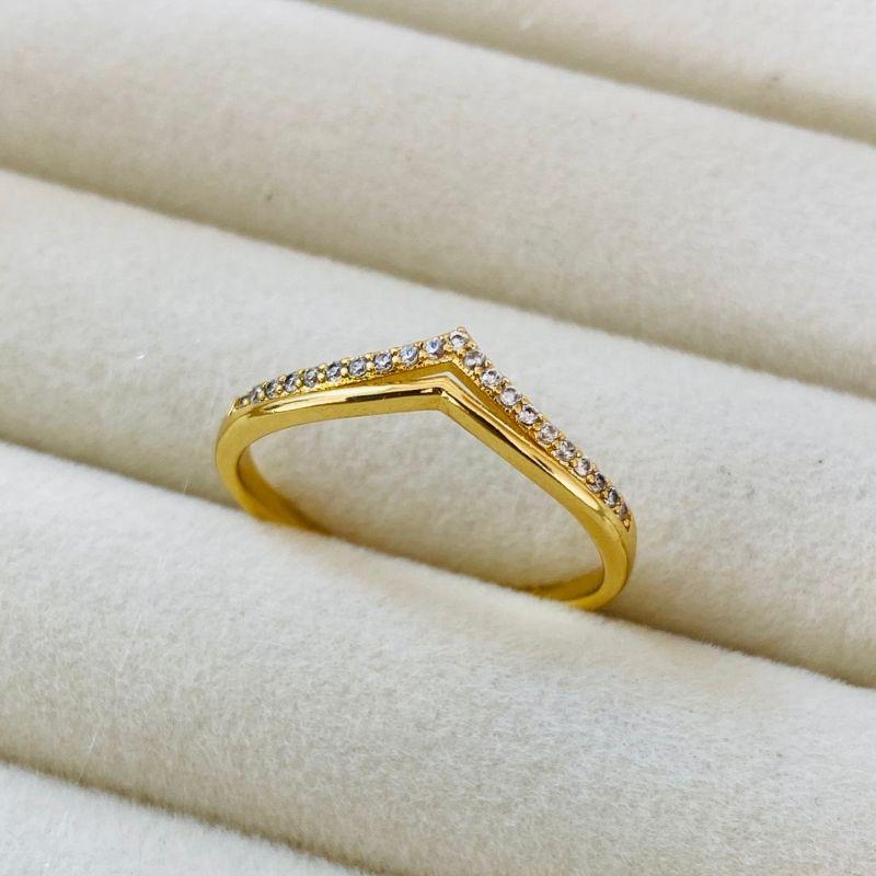ANEL EM OURO - Nº 24 - AN112540