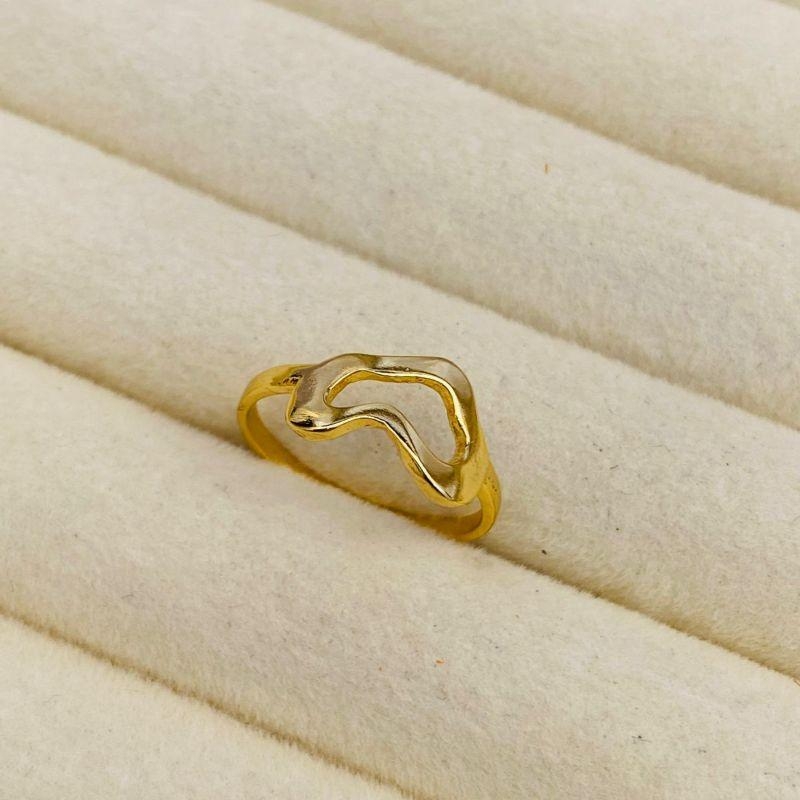 ANEL EM OURO ORGANICO - Nº 16 - AN062627