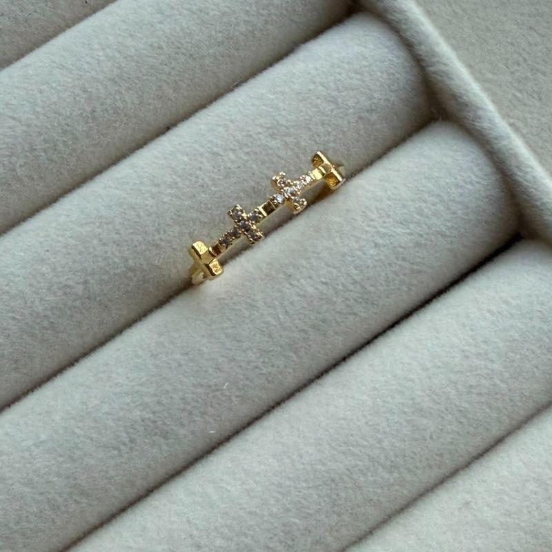ANEL SEMIJOIA OURO - 16 - AN5260177