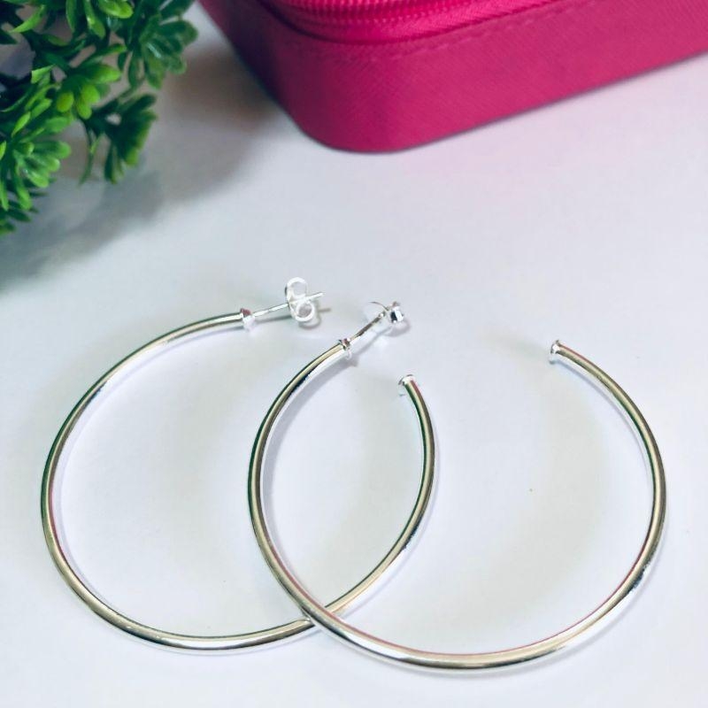 ARGOLA GRANDE EM PRATA - AG102511