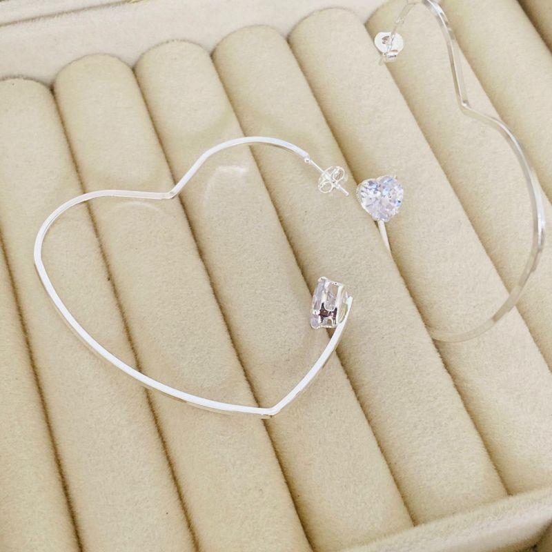ARGOLA GRANDE EM PRATA - AG122504