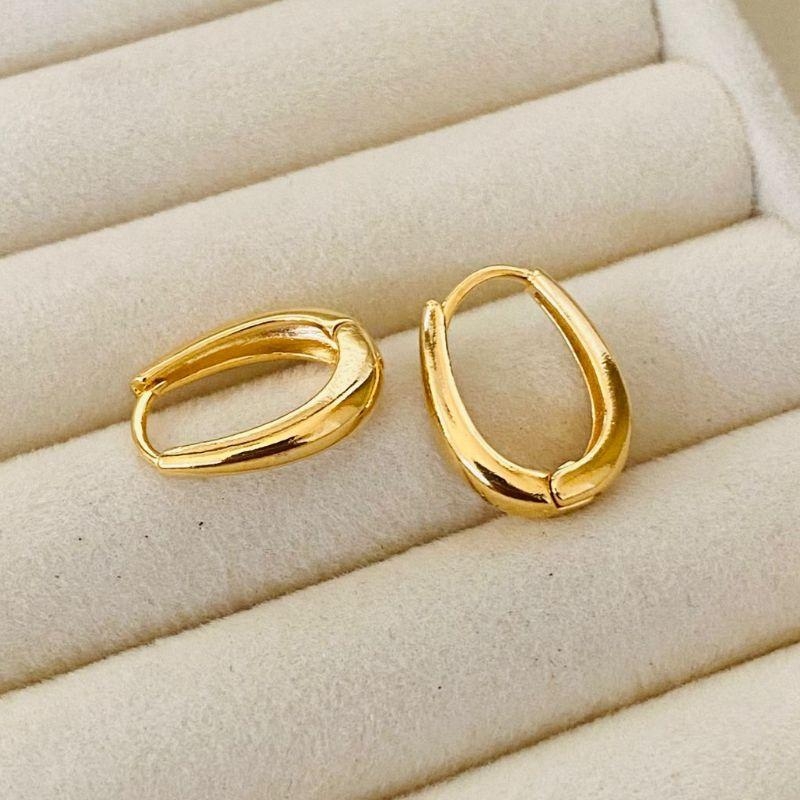 ARGOLA MEDIAS EM OURO - AM112512