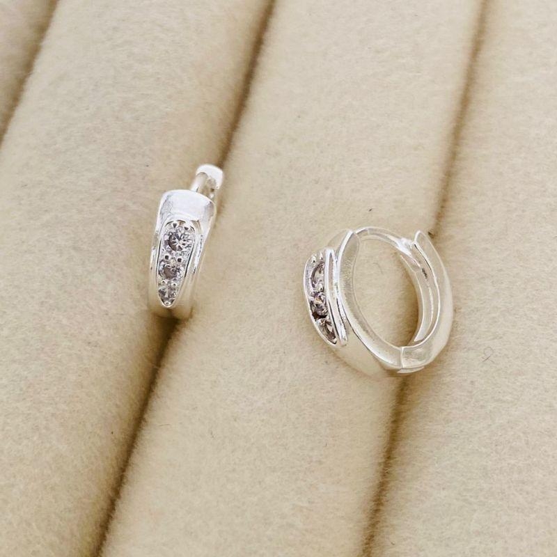 ARGOLA PEQUENA EM PRATA - AP122508