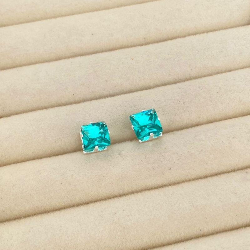 BRINCO PEQ EM PRATA - VERDE - BP062604