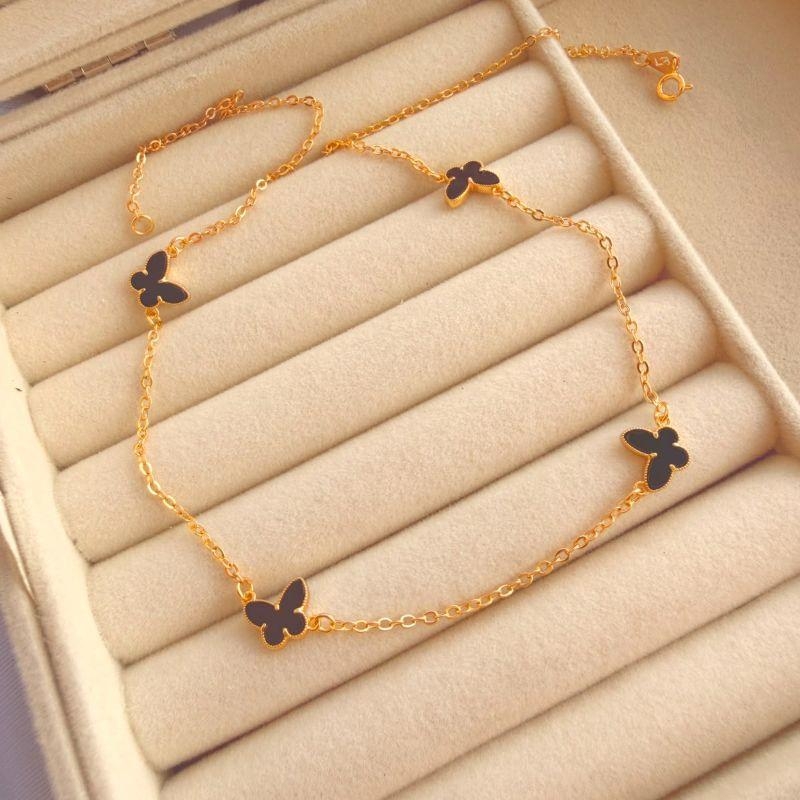 COLAR EM OURO - PRETO - CL072615