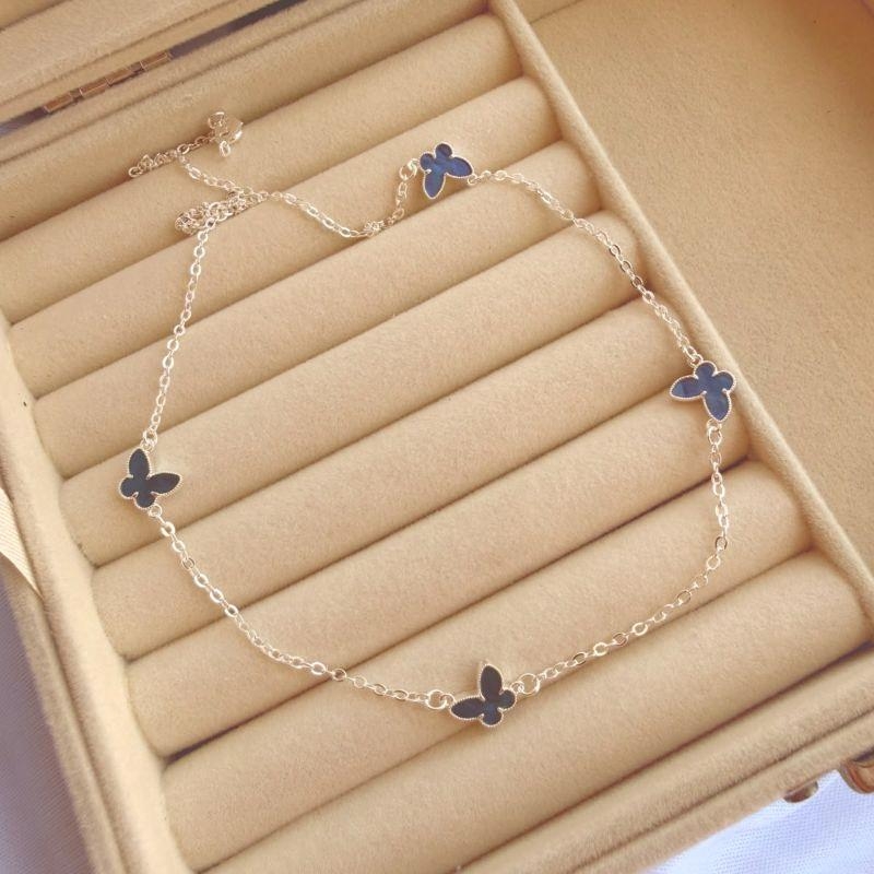 COLAR EM PRATA - AZUL - CL072616