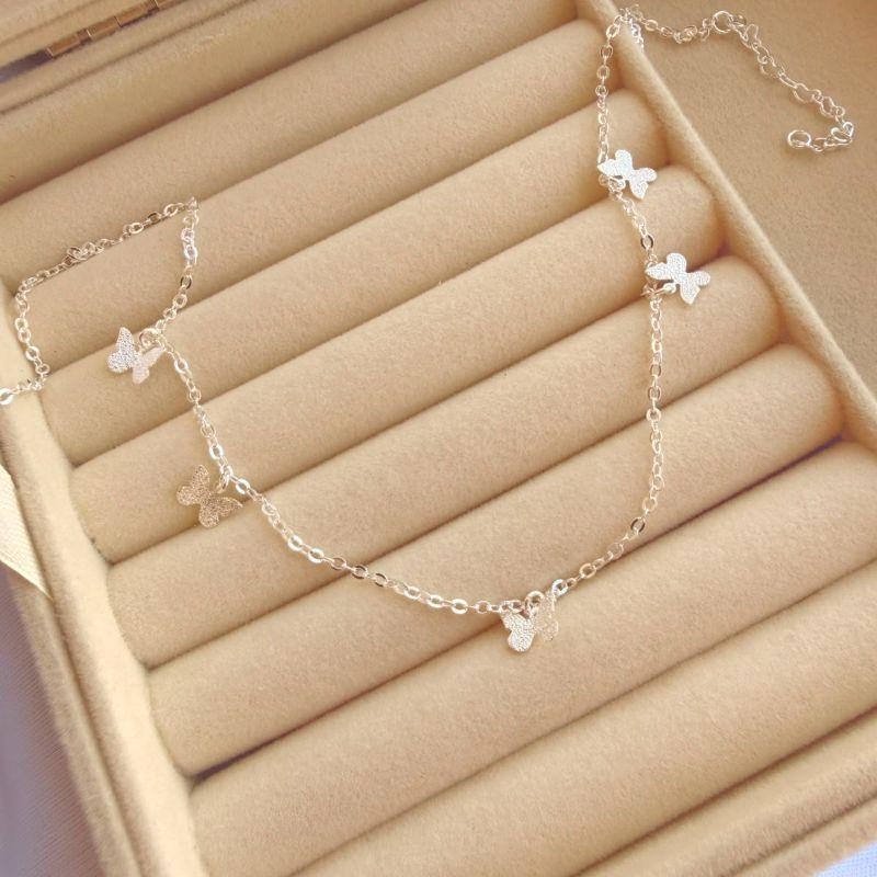 COLAR EM PRATA BORBOLETA- CL072608