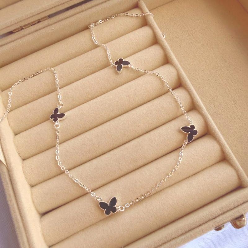 COLAR EM PRATA - PRETO - CL072616