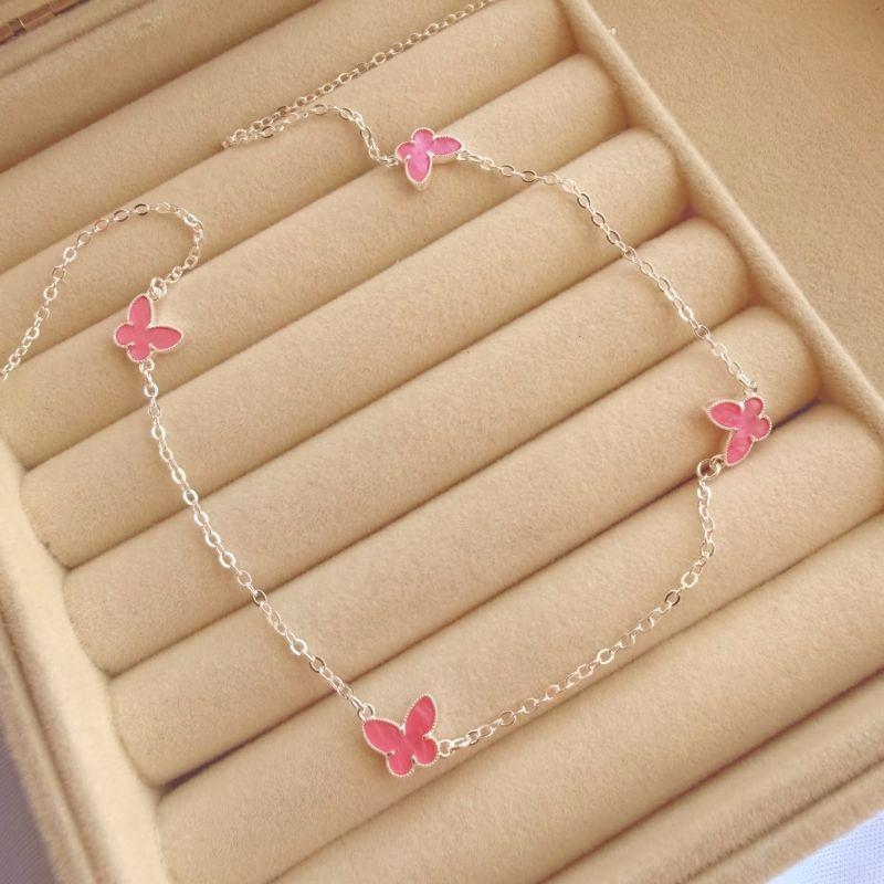 COLAR EM PRATA - ROSA - CL072616