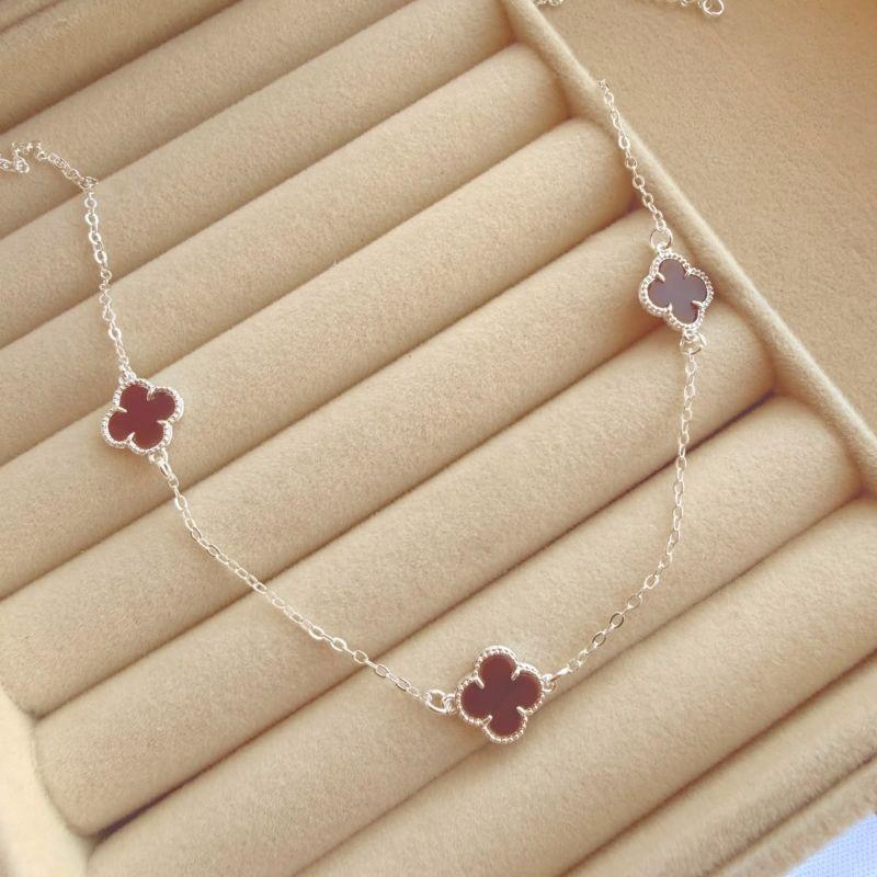 COLAR EM PRATA TREVO - CL072610