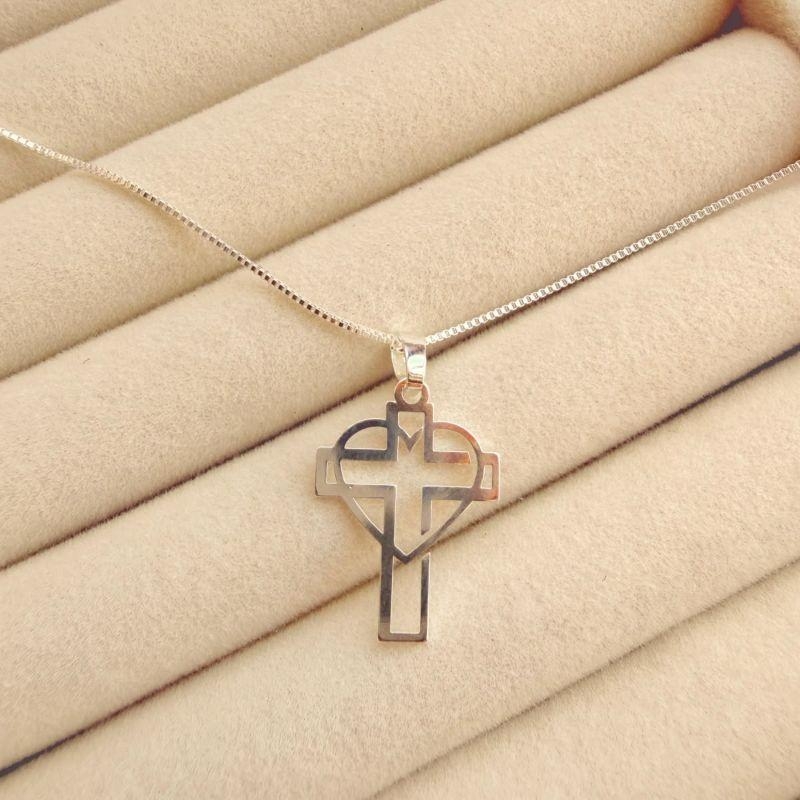 CORRENTE MAS C/ PING EM PRATA - CP072610
