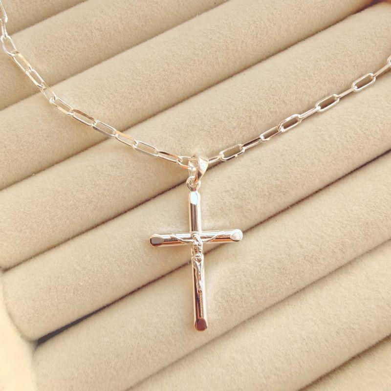 CORRENTE MAS C/ PING EM PRATA - CP072635