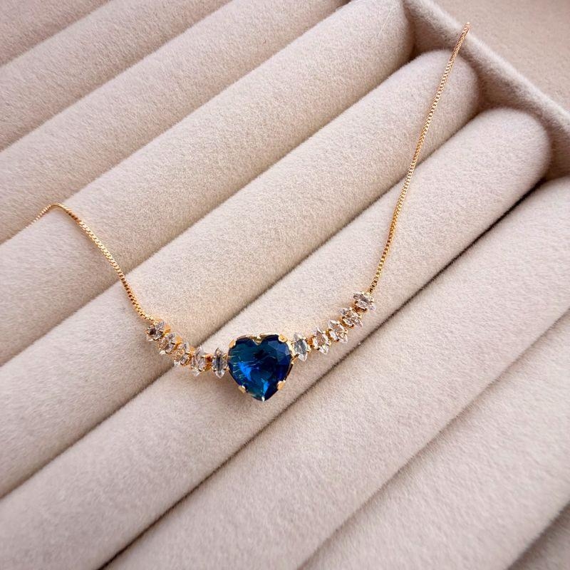 GARGANTILHA EM OURO - AZUL - GG072623