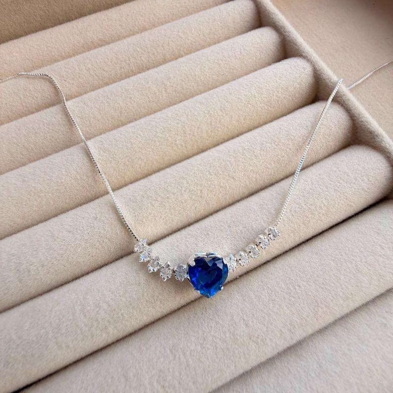 GARGANTILHA EM PRATA - AZUL- GG072624